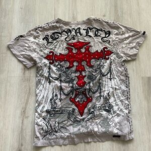 Rebel Spirit Beige V-neck T-shirt